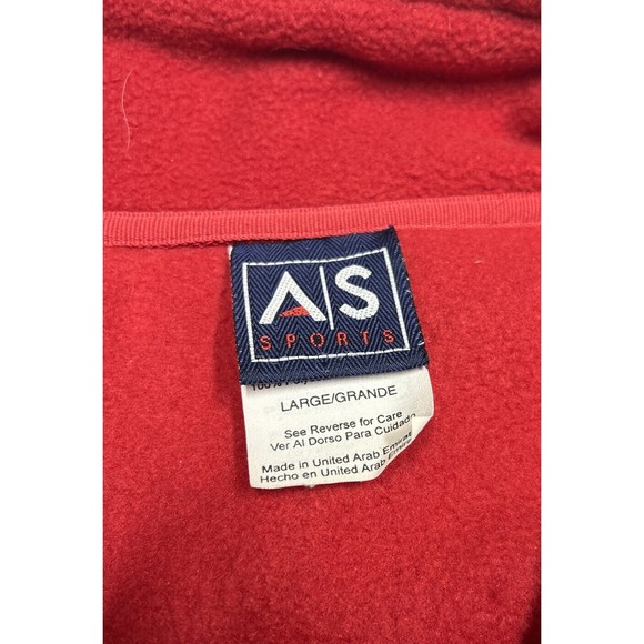 Vintage Ohio State Buckeyes Embroidered Red 1/4 Zip Fleece Pullover Size Large - Picture 6 of 10